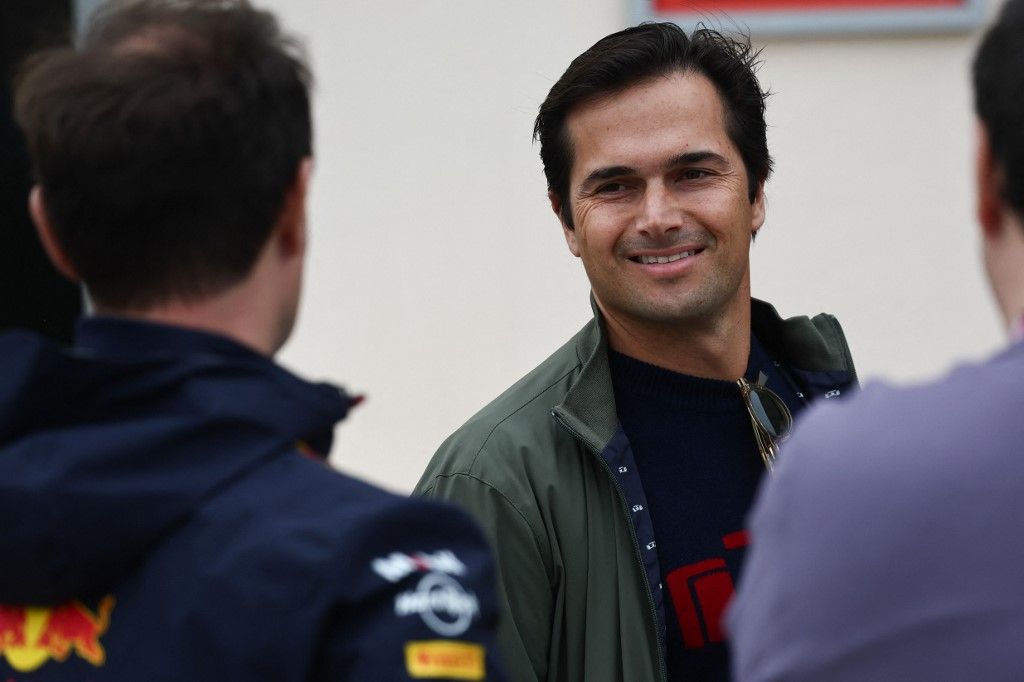 A Renault korábbi Forma–1-es autóversenyzője, a brazil Nelsinho Piquet 40 éves, Nelson Piquet Jr., Nelsinho Piquet, F1, Renault, Forma-1, Forma–1, Nelsinho Piquet during the Formula 1 pre-season testing at Sakhir Circuit in Sakhir, Bahrain on February 26, 2025. (Photo by Jakub Porzycki/NurPhoto) (Photo by Jakub Porzycki / NurPhoto via AFP)