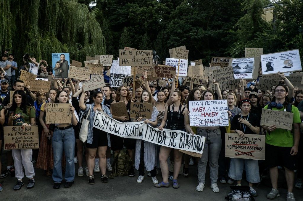 Zelenszkij váratlan lépése megrázta az EU–t – veszélybe került az ukrán uniós csatlakozási törekvés (Fotó: MAXYM MARUSENKO / NurPhoto)
