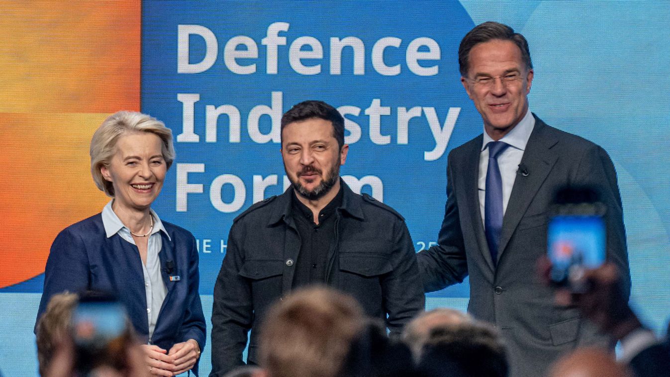 Mark Rutte, Ursula Von Der Leyen és Volodimir Zelenszkij