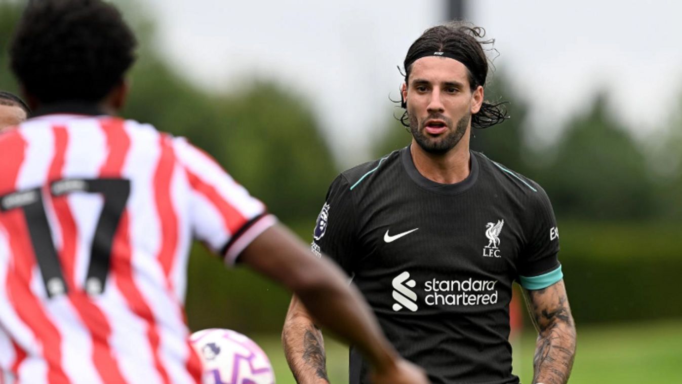 Szoboszlai Dominik a Stoke City elleni felkészülési mérkőzésen