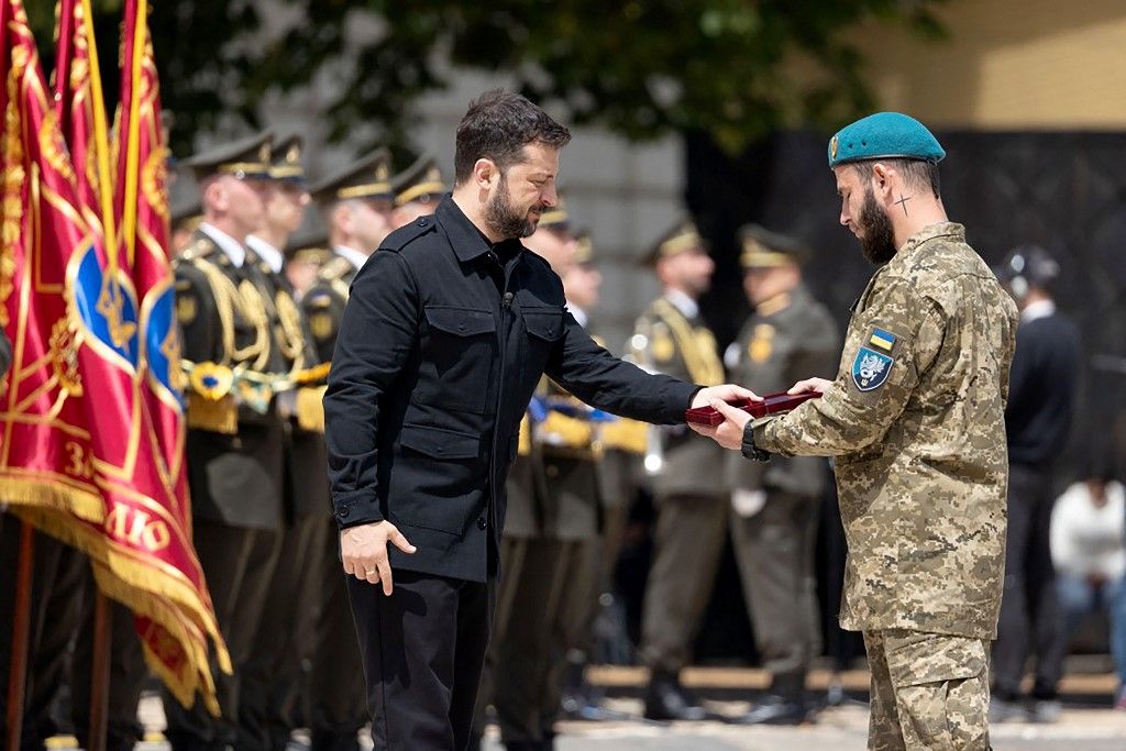 Kiderült, Zelenszkij miért tüntette el a volt vezérkari főnökét (Fotó: HANDOUT / Ukrainian Presidential Press-Ser)