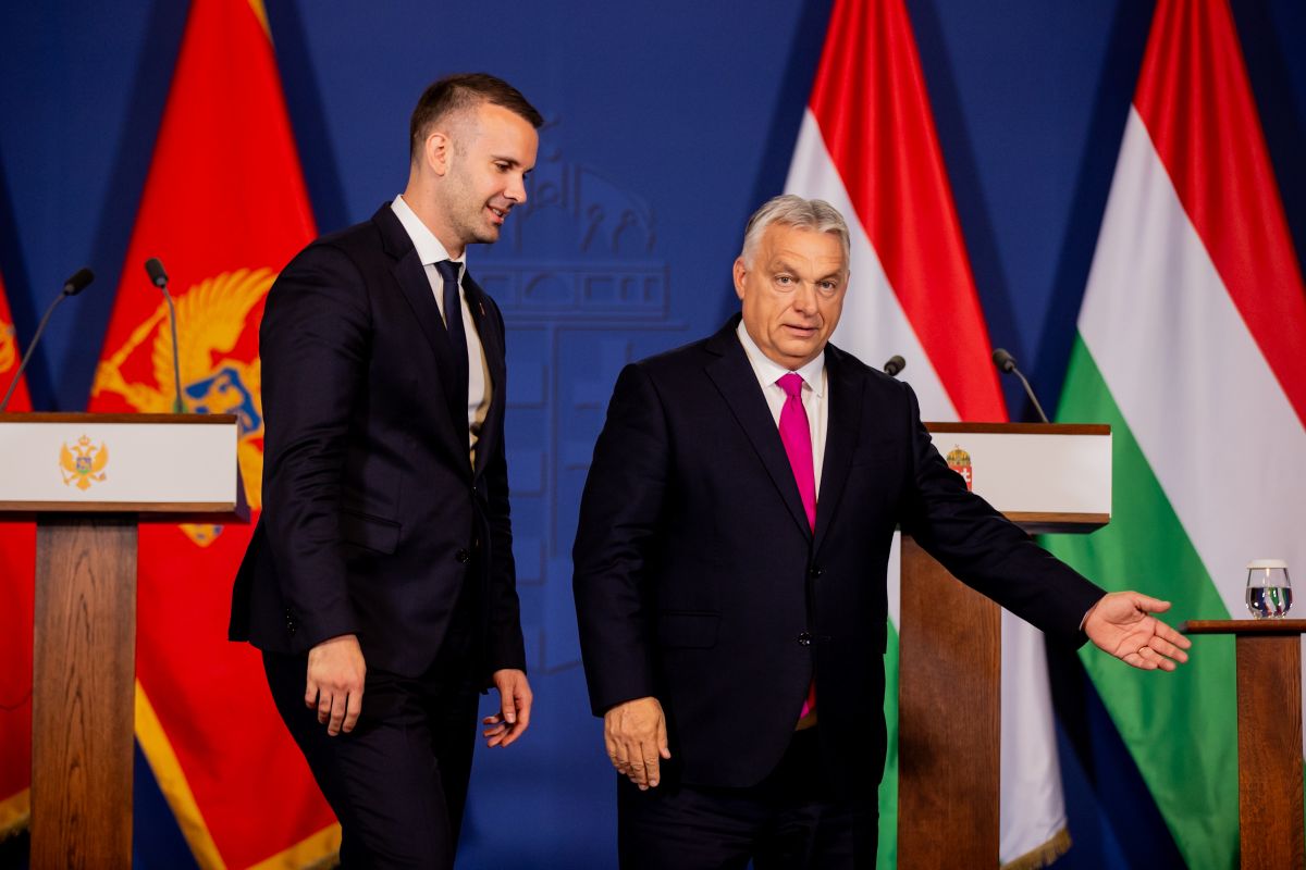Orbán Viktor, Magyarország miniszterelnöke és Milojko Szpajics Montenegró miniszterelnöke (Fotó: Csudai Sándor)