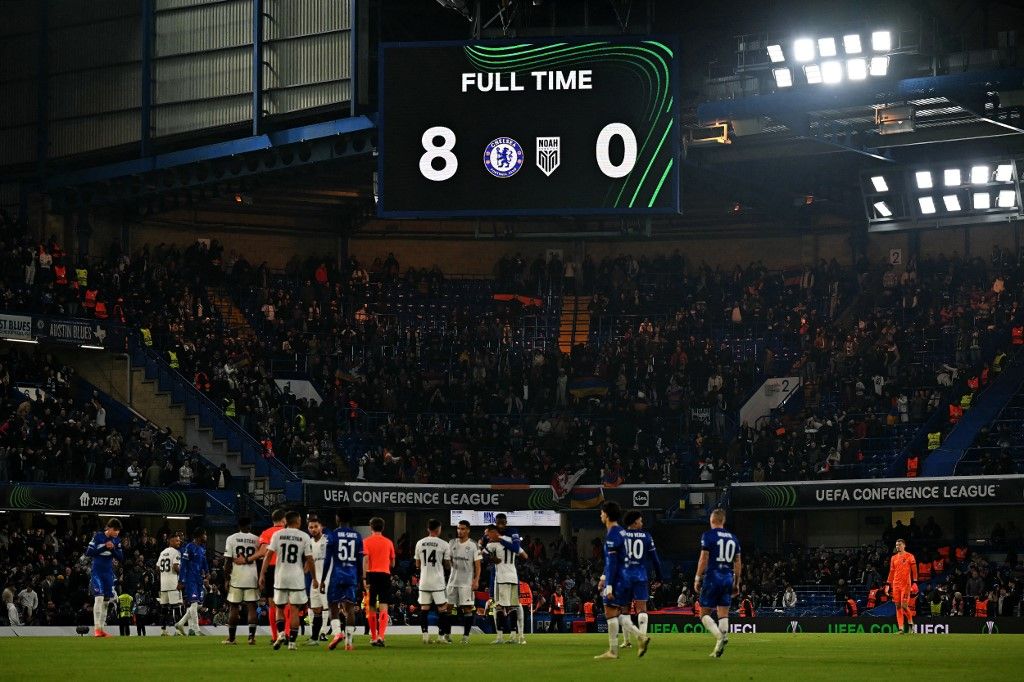 Egy rettenetes emlék az FC Noah számára, amikor a Chelsea 8-0-ra verte meg őket Londonban