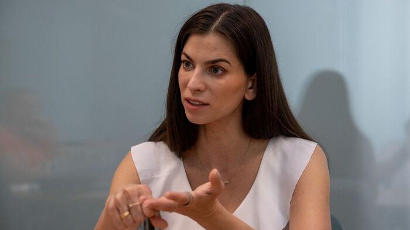 Alexandra Szentkiralyi, leader of the Fidesz-KDNP group in the Budapest municipal assembly (Photo: Istvan Mirko)
