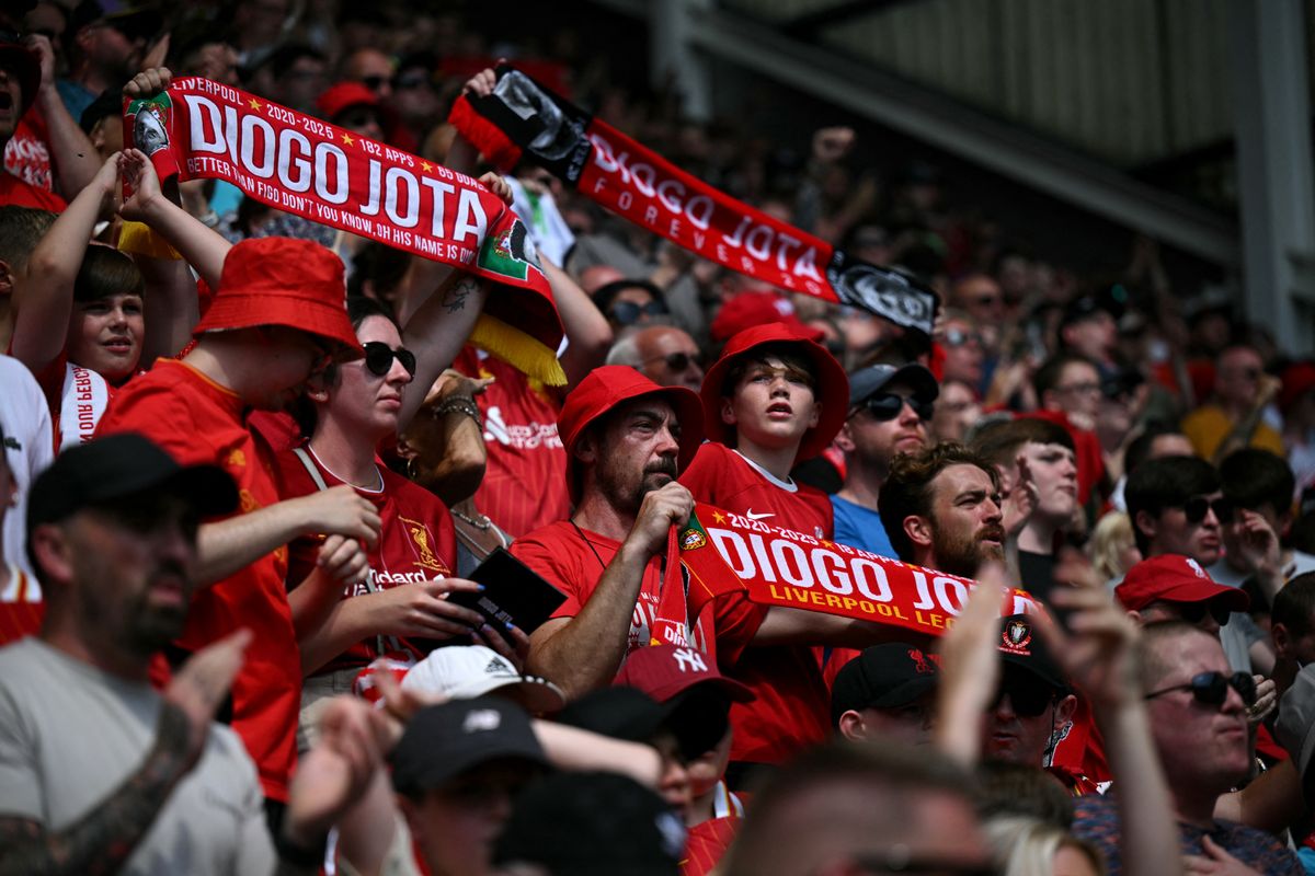 A Liverpool szurkolói Diogo Jota emlékére többször is elénekelték a portugálról írt dalt