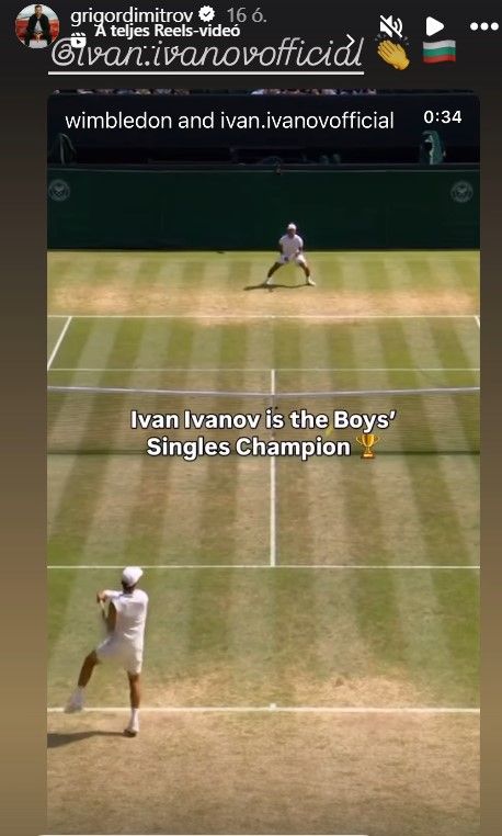 Grigor Dimitrov, tenisz, Wimbledon, Ivan Ivanov,