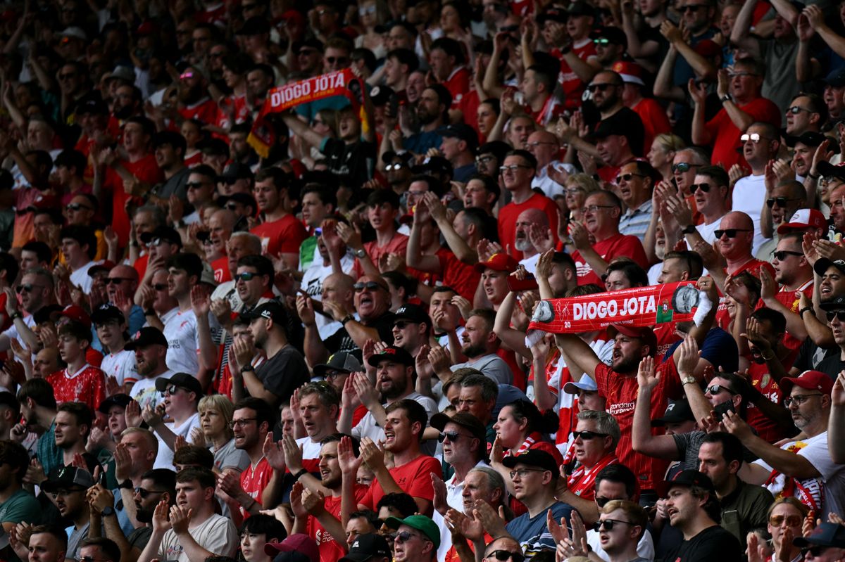 A Liverpool szurkolói a csapat nyílt edzését is nagy érdeklődéssel figyelték