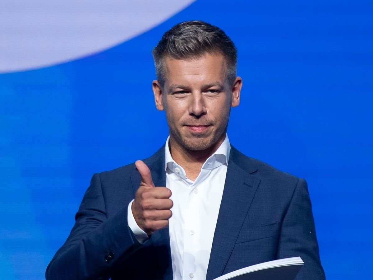 Nagykanizsa, 2025. július 12.Magyar Péter, a Tisza Párt elnöke a párt kongresszusán a nagykanizsai Kanizsa Arénában 2025. július 12-én.MTI/Bodnár Boglárka