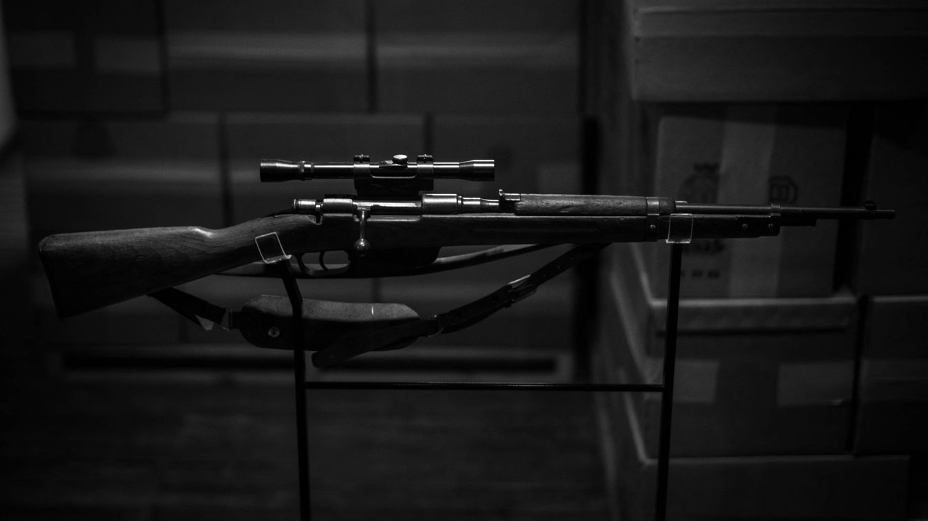 Egy Mannlichaer Carcanno puska, ilyen fegyvert használt Lee Harvey Oswald Kennedy elnök meggyilkolásához