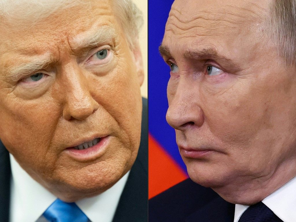 Donald Trump amerikai elnök és Vlagyimir Putyin orosz elnök (Fotó: AFP)