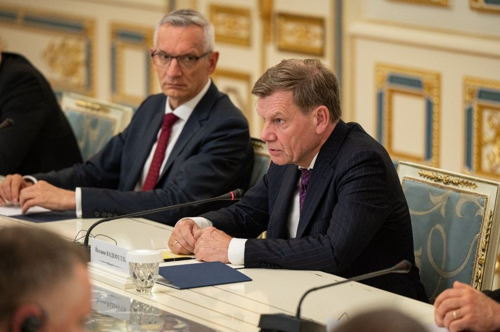 Zelenszkij és a német külügyminiszterrel tárgyalt (Fotó: DANYLO ANTONIUK / ANADOLU)