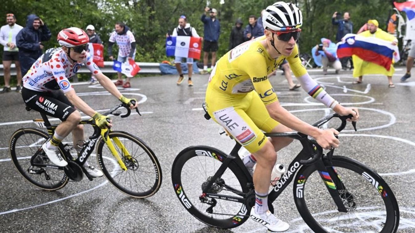 Vingegaard és Pogacar között a különbség már nem változott a Tour de France vasárnapi szakaszán