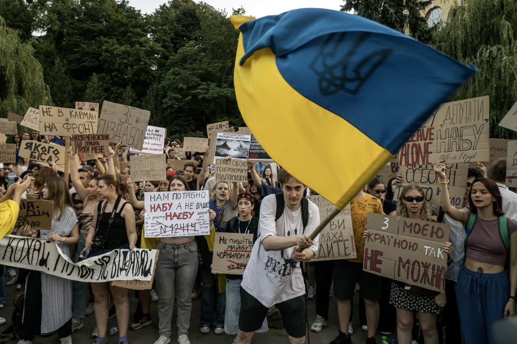 Óriási a felháborodás Zelenszkij ellen Ukrajnában (Fotó: AFP)