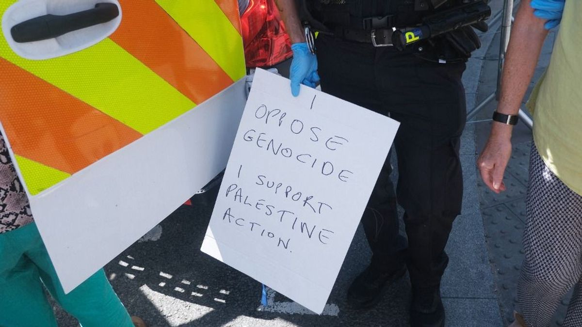 Izrael-ellenes szervezet támogatói tüntettek Londonban
