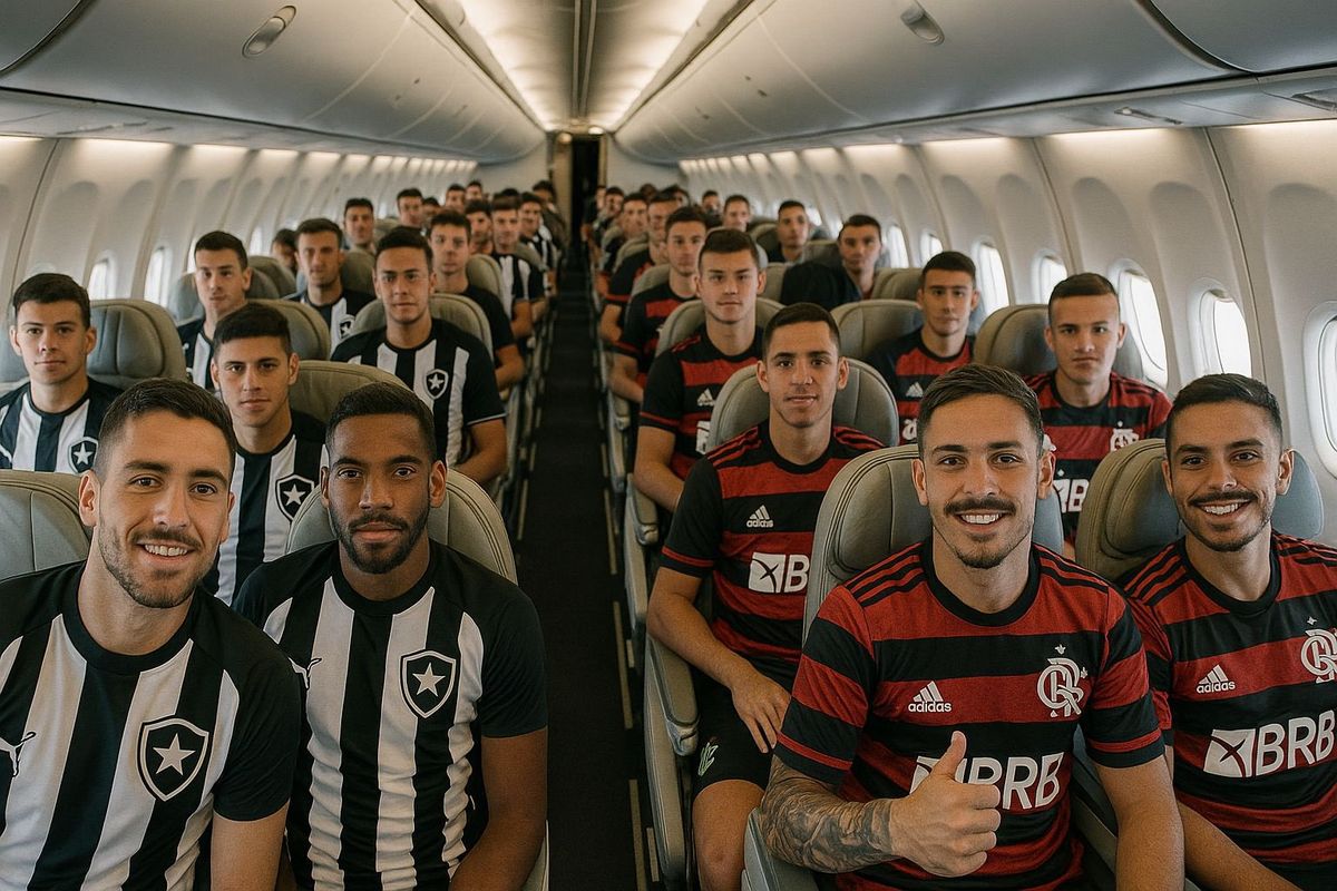 A klub-vb átverése: a Botafogo és a Flamengo játékosai – de a valóságban ez nem történt meg