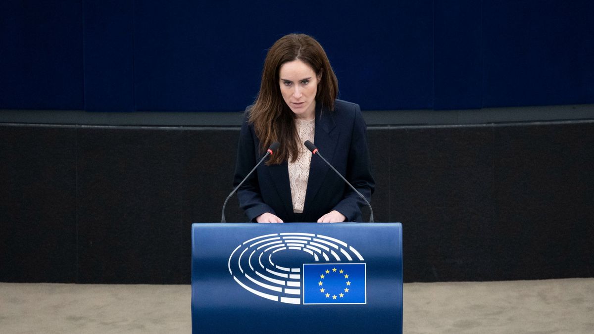 Strasbourg, 2024. november 28.
Dávid Dóra, a Tisza Párt EP-képviselője felszólal az Európai Parlament plenáris ülésén Strasbourgban 2024. november 28-án.
MTI/Bodnár Boglárka
