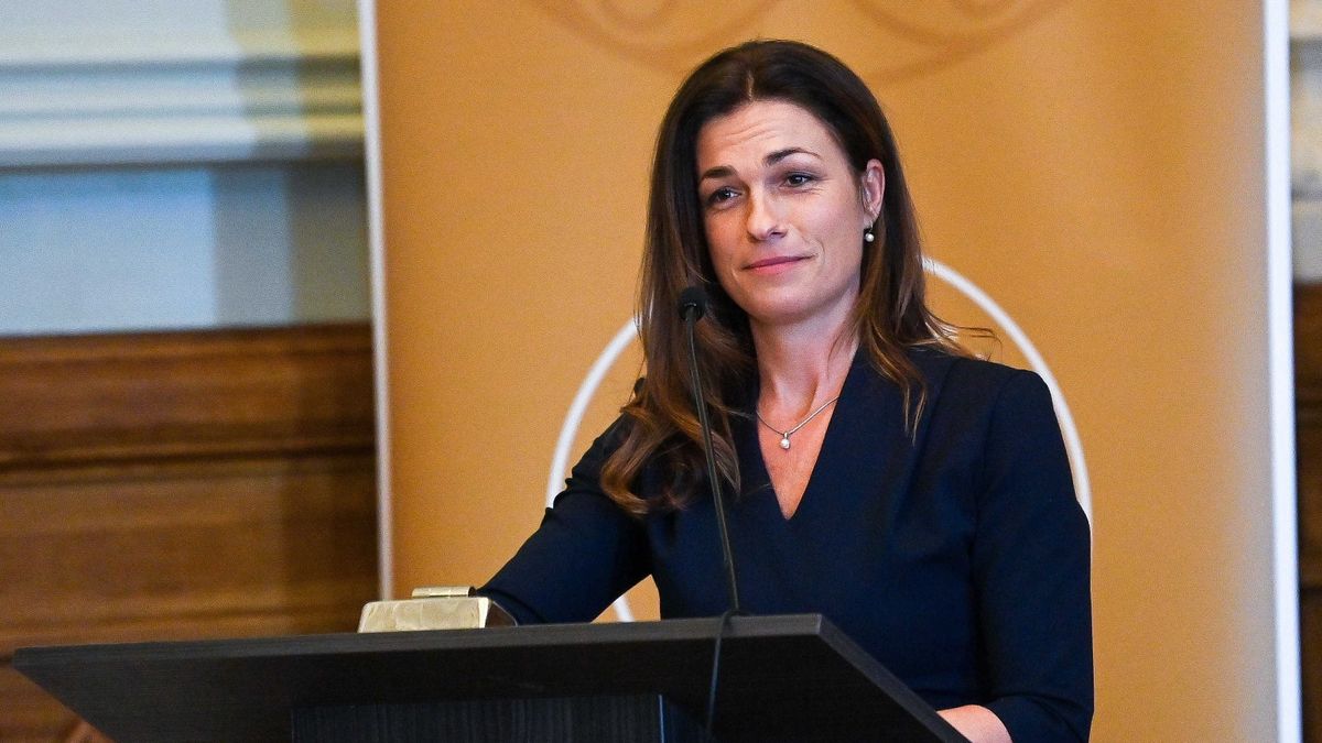 Budapest, 2023. február 10.Varga Judit igazságügyi miniszter beszédet mond Az Élysée-szerződés hatvan év távlatából című konferencián a Nemzeti Közszolgálati Egyetemen 2023. február 10-én.MTI/Illyés Tibor
