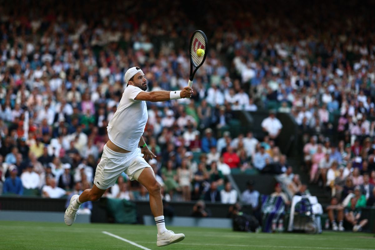 A korábbi ATP-világbajnok Grigor Dimitrov legszebb napjai idézően kezdett a világelső Jannik Sinner ellen a wimbledoni tenisztorna nyolcaddöntőjében