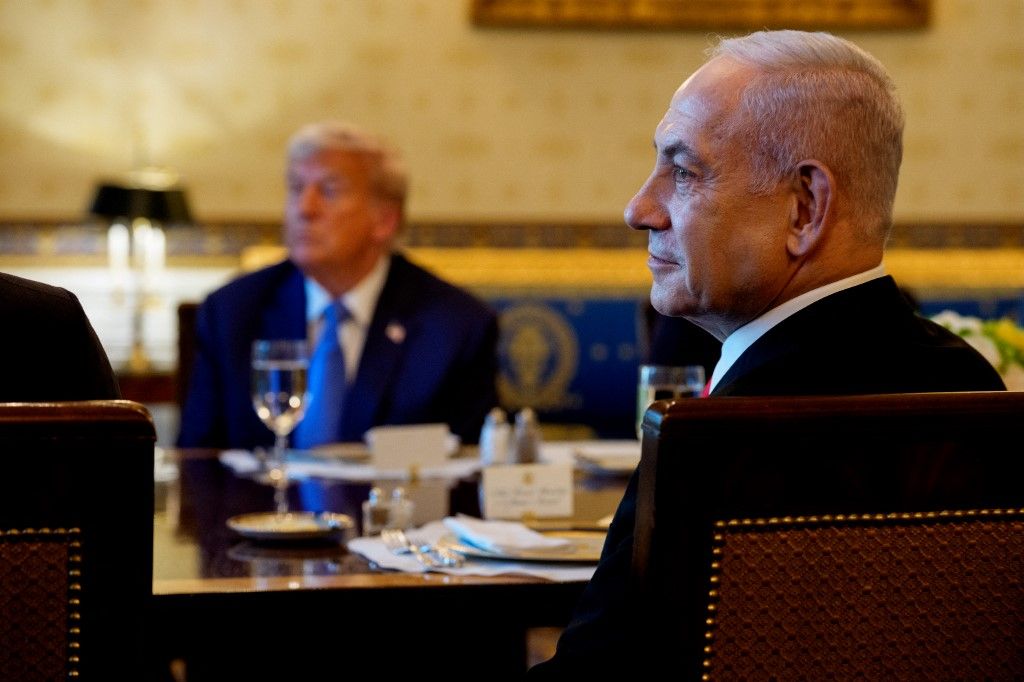 Donald Trump amerikai elnök és Benjamin Netanjahu izraeli miniszterelnök munkavacsorán vitatta meg a gázai tűzszünet kérdését