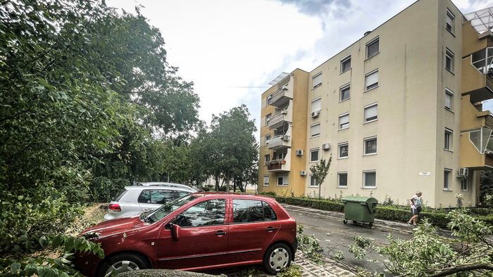 Vihar pusztítása Szegeden