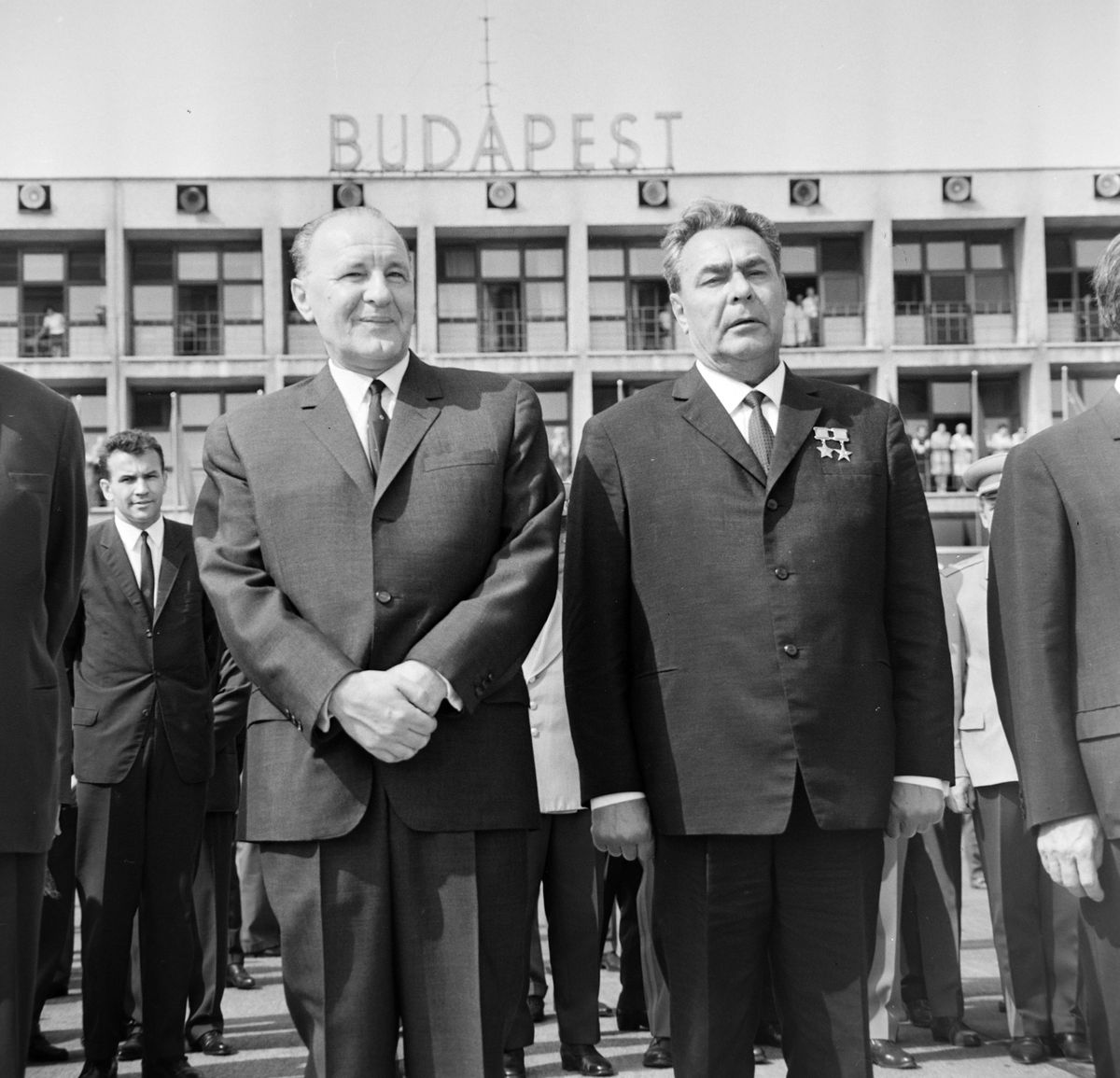 Kádár János (balra) és Leonyid Brezsnyev. Ez nem a moszkvai olimpia, ott nem találkoztak