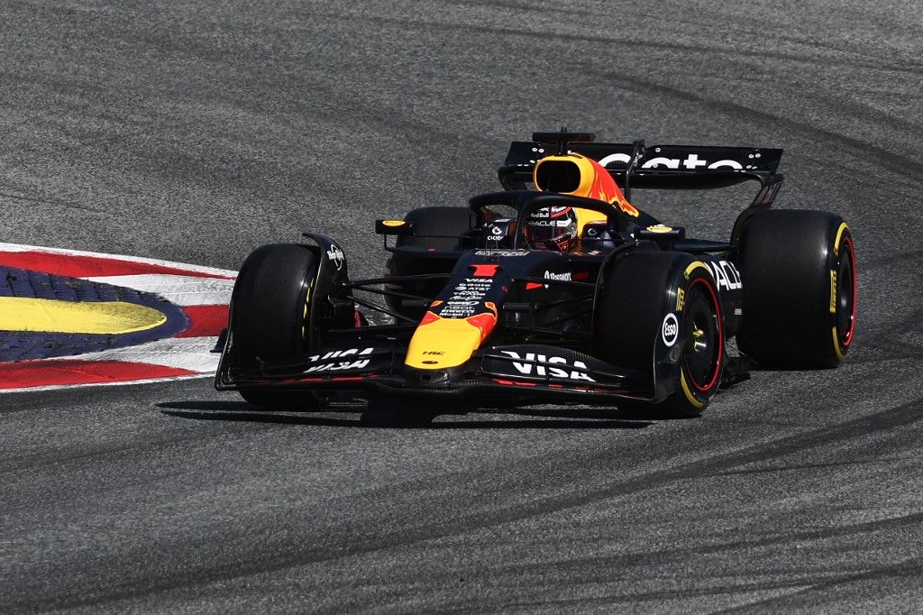 F1, Forma–1, Brit Nagydíj, Red Bull, Max Verstappen of Red Bull Racing before the Formula 1 Austrian Grand Prix at Red Bull Ring in Spielberg, Austria on June 29, 2025. (Photo by Jakub Porzycki/NurPhoto) (Photo by Jakub Porzycki / NurPhoto via AFP)
