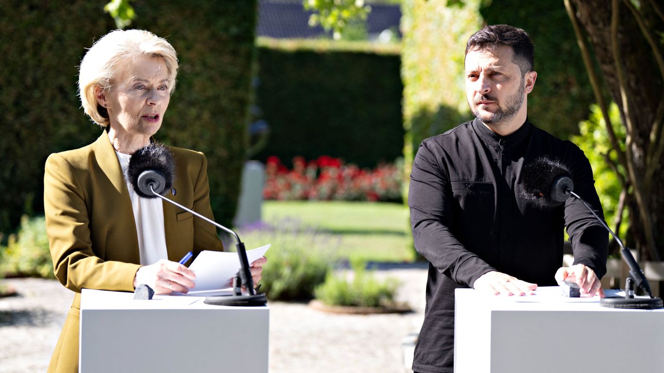 Von der Leyen és Zelenszkij