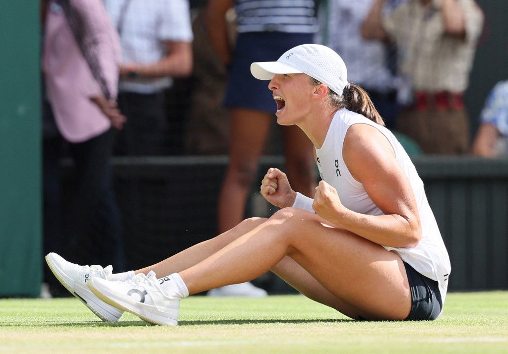 Iga Swiatek és a győzelem pillanata: Wimbledon is megvan!
