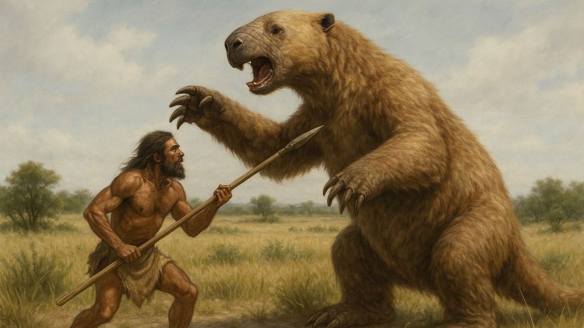 Őskori leszámolás: az ember és a gigantikus lajhár összecsapása