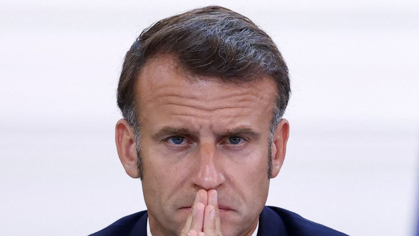 Emmanuel Macron francia elnök (Fotó: AFP)