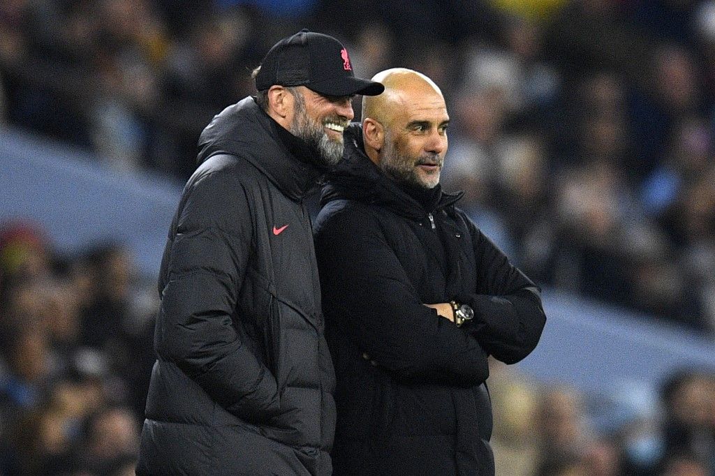 Guardiola mindig jó kapcsolatot ápolt a Liverpool korábbi menedzserével, Jürgen Klopp-pal