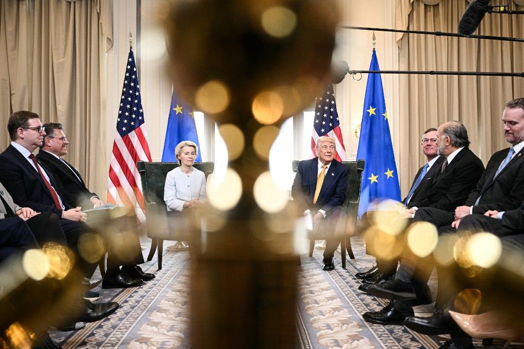 Brüsszel gyengének bizonyult Trumppal szemben. Orbán Viktor kemény kritikát fogalmazott meg (Fotó: AFP)