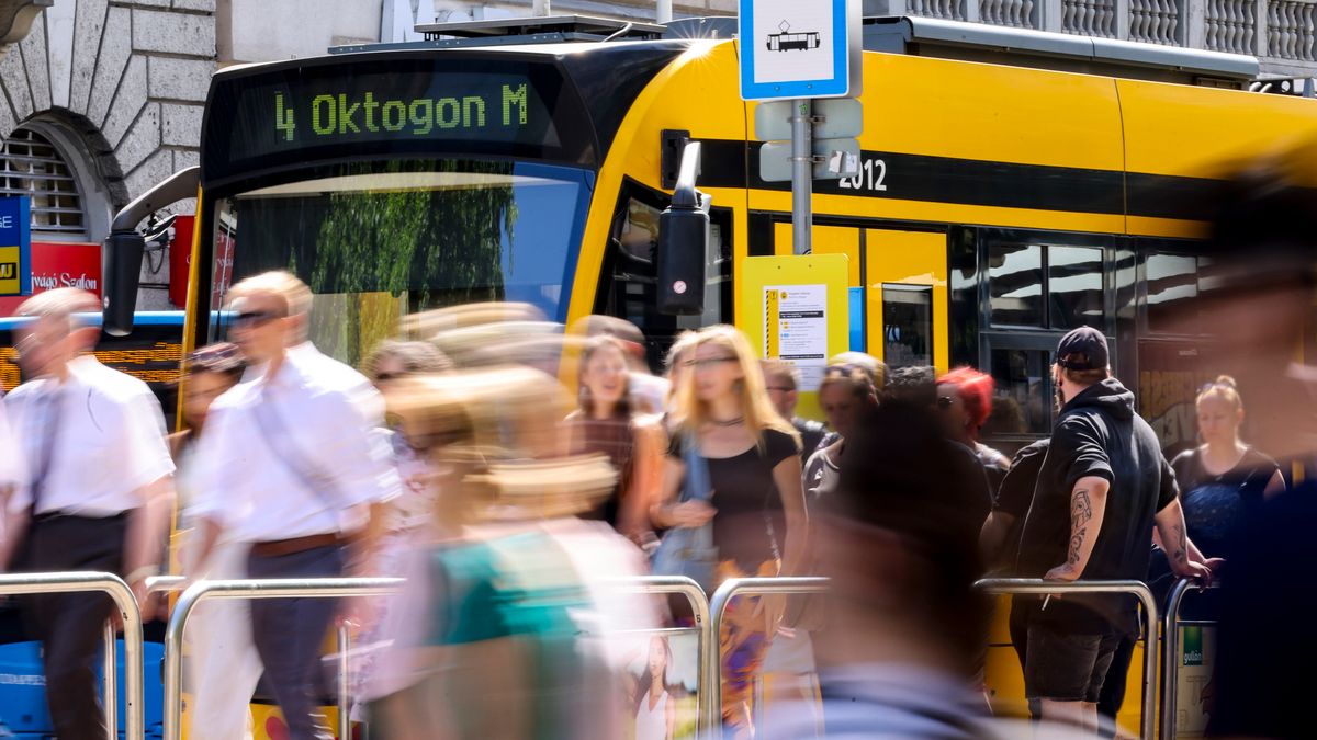 Budapest, 2025. június 21.
Villamos az Oktogonon 2025. június 21-én. Megkezdődtek a 4-es és 6-os villamosvonal felújításához kapcsolódó munkák a Nyugati tér és a Margit híd budai hídfője között. Több mint egy hónapon keresztül a Széll Kálmán tér és a Nyugati pályaudvar között a 4-es és 6-os villamosok helyett a 4-6-os pótlóbusszal lehet utazni.
MTI/Hegedüs Róbert