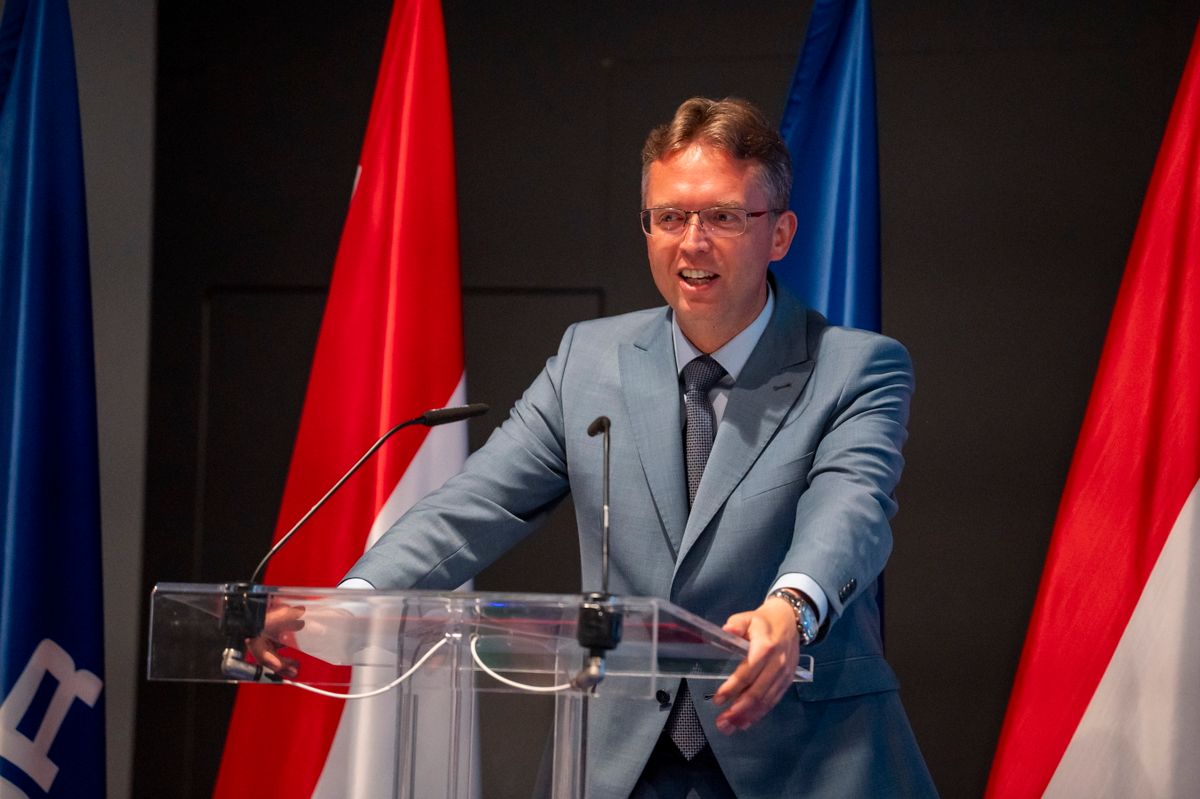 Hankó Balázs kulturális és innovációs miniszter (Fotó: Balogh Zoltán/MTI)