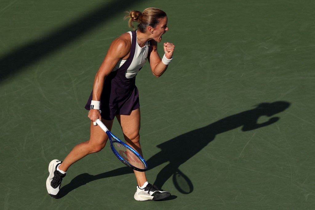 Maria Szakkari ma már nem verhetetlen ellenfél, mégis túl nagy falat volt Bondár Annának a US Open második fordulójában