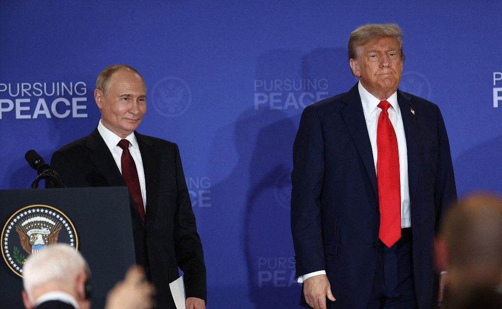 Vlagyimir Putyin után most Zelenszkijt fogadja Trump (Fotó: AFP)