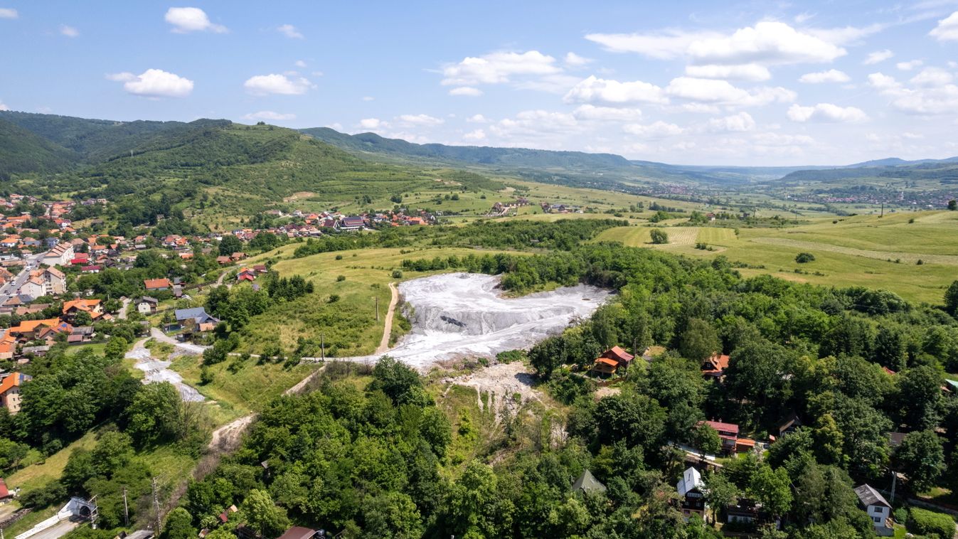 A parajdi sóbánya 2025. június 18-án.