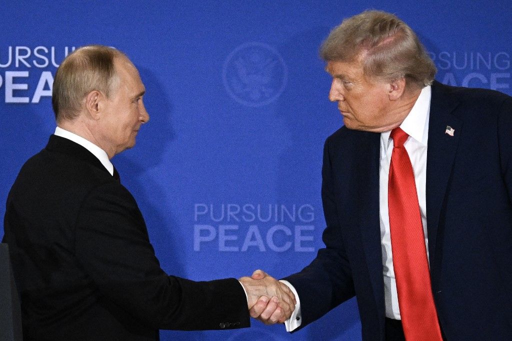 Vlagyimir Putyin és Donald Trump (Fotó: AFP)