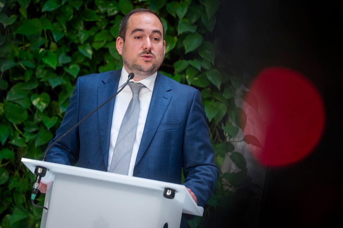 Hegyi Zsolt, a MÁV vezérigazgatója (Fotó: MTI/Balogh Zoltán)
