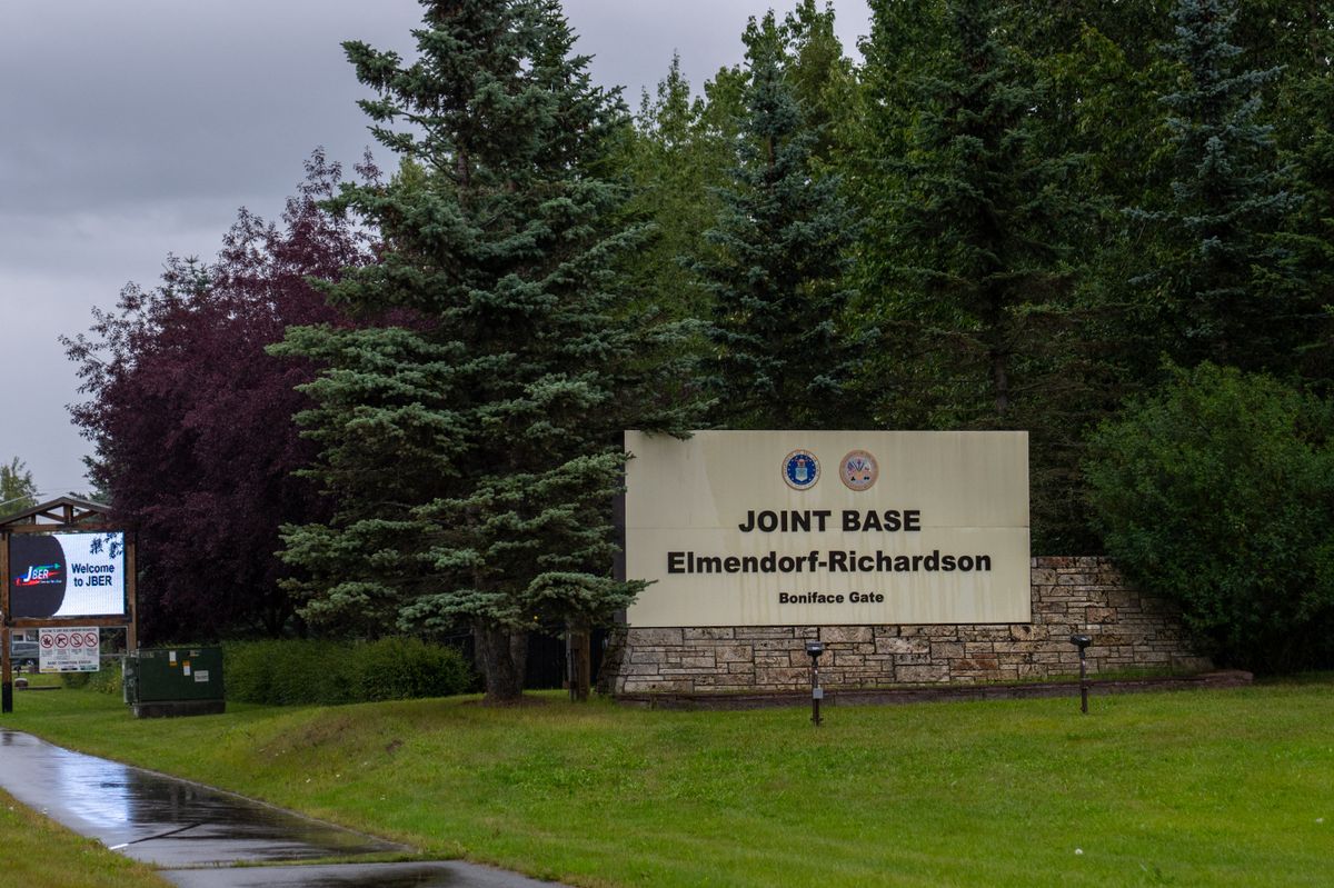 ALASKA, UNITED STATES - AUGUST 13: A view of Joint Base Elmendorf-Richardson (JBER) in Anchorage, Alaska, United States, where U.S. President Donald Trump and Russian President Vladimir Putin are expected to hold their summit, on August 13, 2025. The Alaska talks will be the first between sitting US and Russian presidents since the start of the Russia-Ukraine war, which is nearing three-and-a-half years. Hasan Akbas / Anadolu (Photo by Hasan Akbas / Anadolu via AFP)