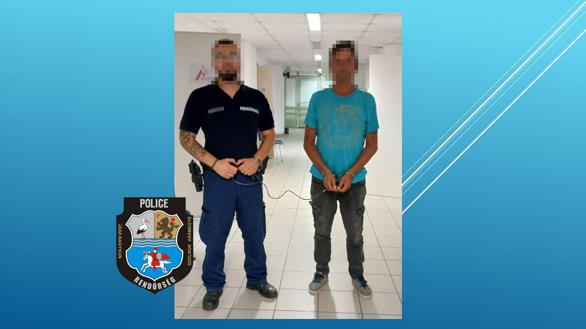 A késelés gyanúsítottja (Forrás: police.hu)