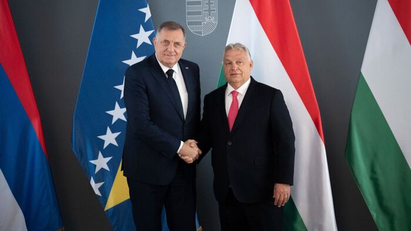 Viktor Orban and Milorad Dodik (Photo: MTI/Vivien Cher Benko)