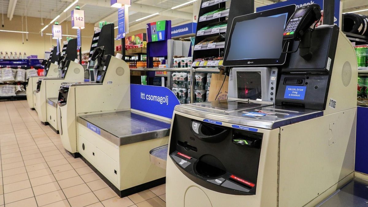 önkiszolgáló kassza
