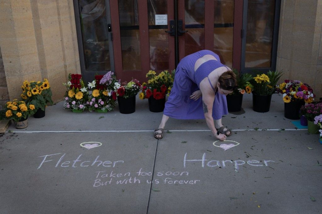 Lövöldözés történt a minneapolisi Annunciation Katolikus Iskolában tartott misén (Fotó: SCOTT OLSON / GETTY IMAGES NORTH AMERICA)