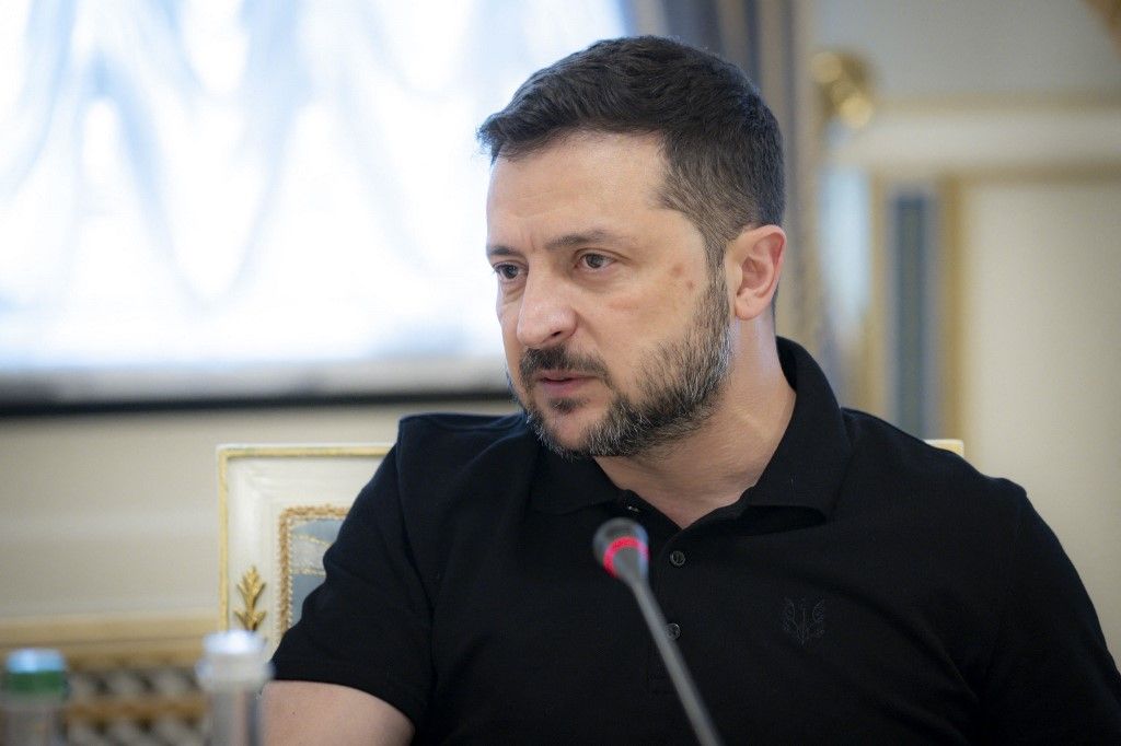 Volodimir Zelenszkij ukrán elnök (Fotó: AFP)