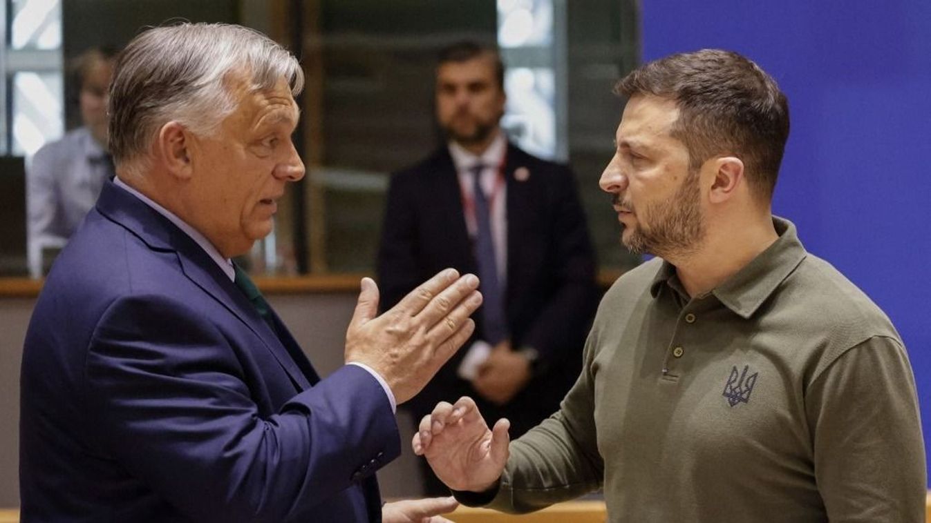 Orbán Viktor magyar miniszterelnök és Volodimir Zelenszkij ukrán elnök