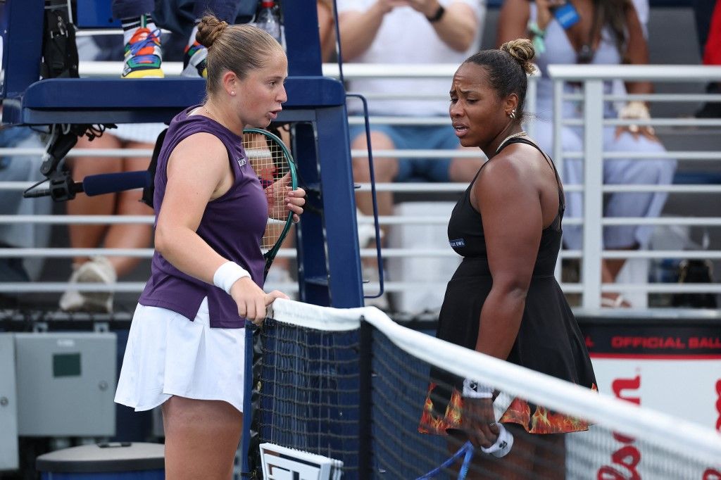 Jelena Ostapenko és Taylor Townsend US Open-teniszmérkőzése botrányba fulladt