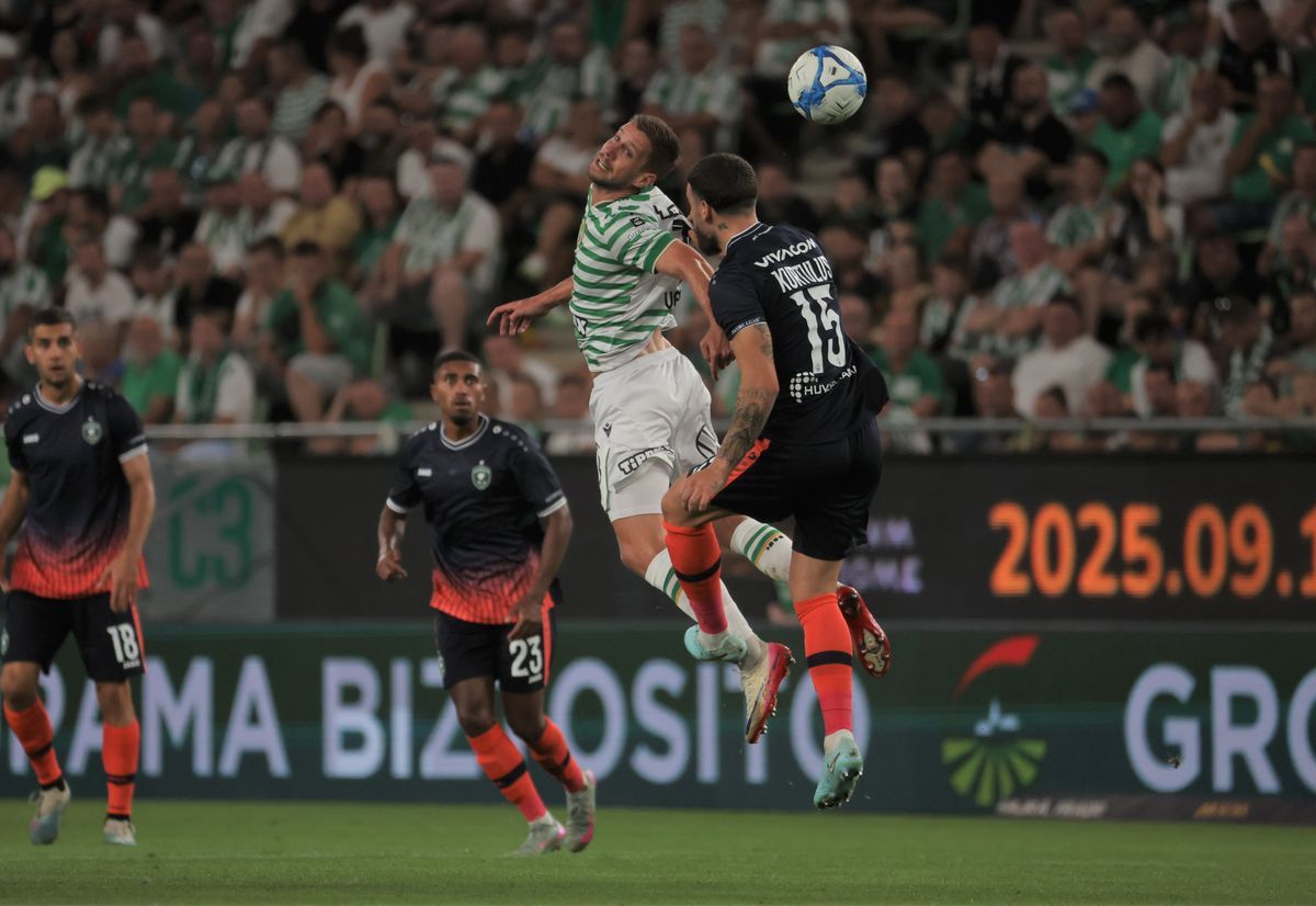A Ferencváros első gólját Varga Barnabás fejelete a Ludogorec ellen