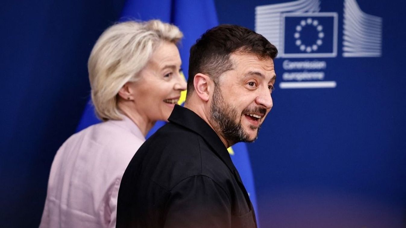 Ursula von der Leyen és Volodimir Zelenszkij
