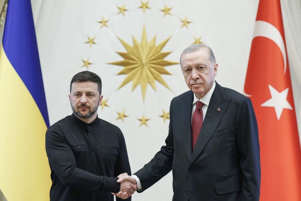 Zelenszkij Törökországba látogat (Fotó: HANDOUT / TURKISH PRESIDENTIAL PRESS SERVI)